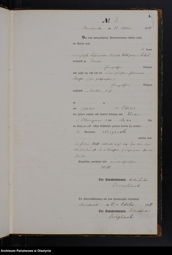 image.from.team "Urząd Stanu Cywilnego w Rudzienicach pow. iławski ( dawny pow. suski )"