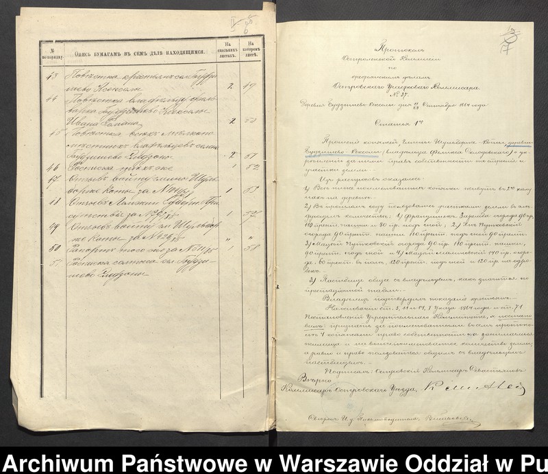 image.from.unit.number "O urządzaniu chłopów byłej rządowej wsi Budziszewo, gm. Szulborze Koty wchodzącej w skład prywatnej własności Obryte należące do Feliksowi Składowskiemu"