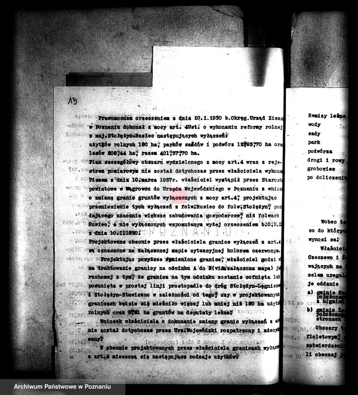 Obraz 17 z jednostki "Przymusowy wykup majątków: Stołężyn, Wapno, Panigródz i Rusiec powiatu wągrowieckiego i żnińskiego"