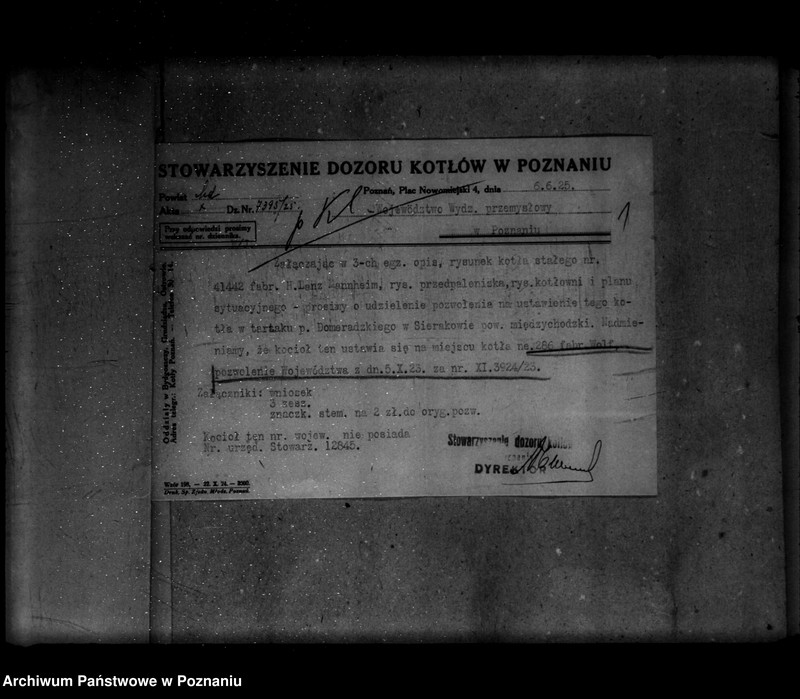 Obraz 5 z jednostki "Tartak J. Domerackiego w Miękówku powiat poznański nr woj. 5825"