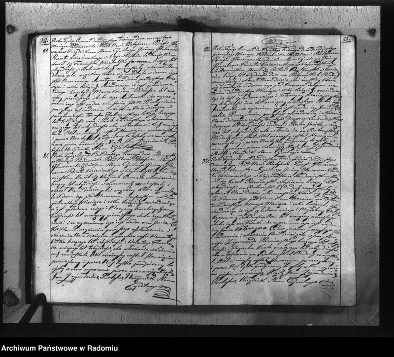 image.from.unit.number "Akta cywilne miasta Głowaczew na rok 1823"