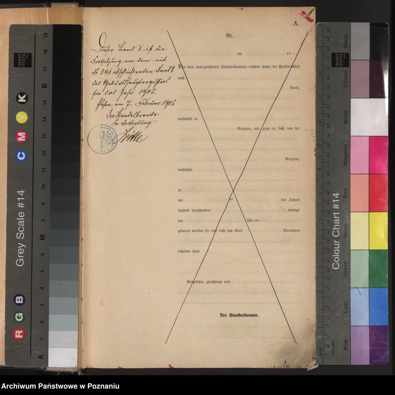 Obraz 3 z jednostki "Księga miejscowa urodzeń tom II"