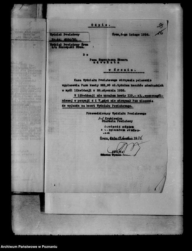 Obraz 20 z jednostki "/Ochrona prawna urzędników/ obraza urzędów i urzędników"