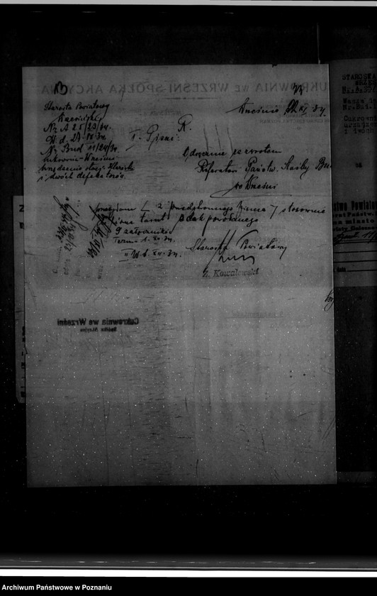 Obraz 18 z jednostki "Zatwierdzenie zakładu przemysłowego /przebudowy cukrowni we Wrześni/"