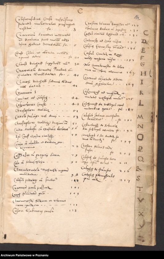 image.from.unit.number "Literae a dominis consulibus civitatis Posnaniae scriptae anno domini 1535"