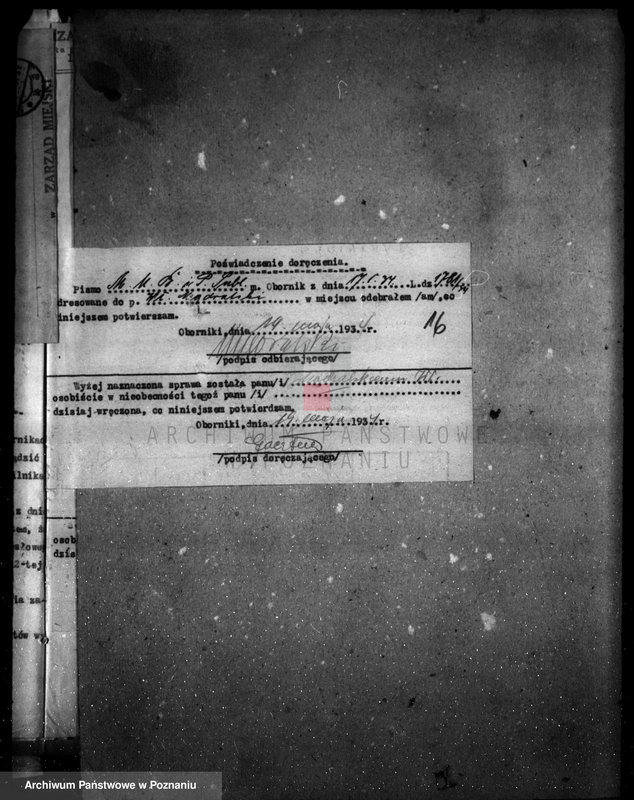 Obraz 20 z jednostki "Zatwierdzenie zakładu przemysłowego /śrutownika/ własność Schwarka w Obornikach"