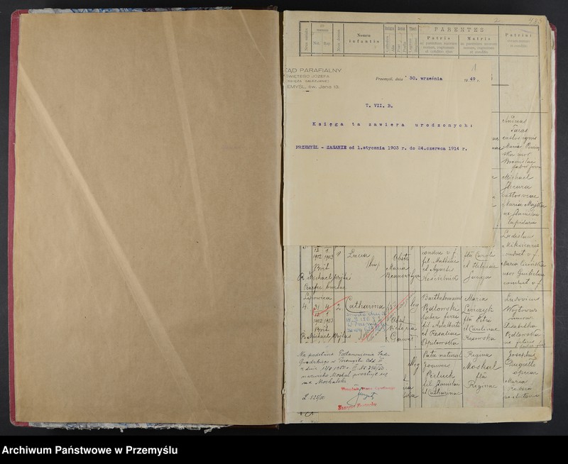 Obraz 4 z jednostki "Księga urodzeń Zasanie"