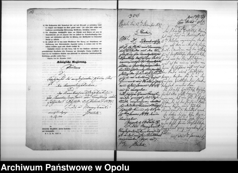 Obraz 17 z jednostki "Acta des Magistrats zu Oppeln betreffend: die Anstellung eines Armen-Arztes, resp. 4er Armenärzte de Anno 1847"