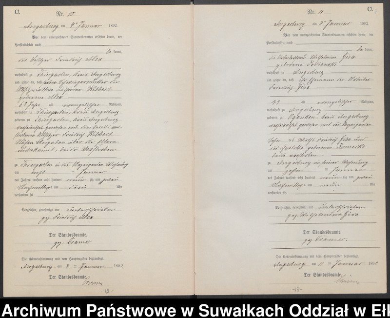 image.from.unit.number "Sterbe-Neben-Register des Preussischen Standes-Amtes Angerburg Kreis Angerburg"