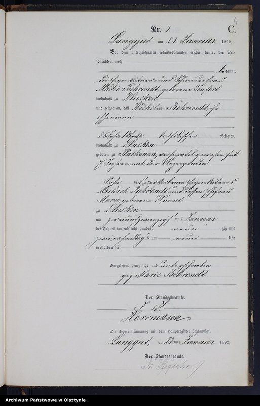 image.from.unit.number "Sterbe-Neben-Register Nr 1 - 38"