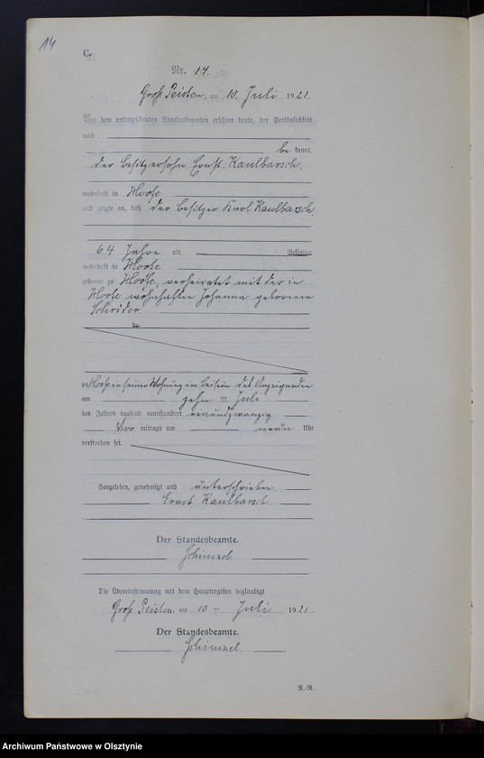 image.from.unit.number "Sterbe-Neben-Register Nr 1 - 24 [ Księga zgonów - wtóropis ]"