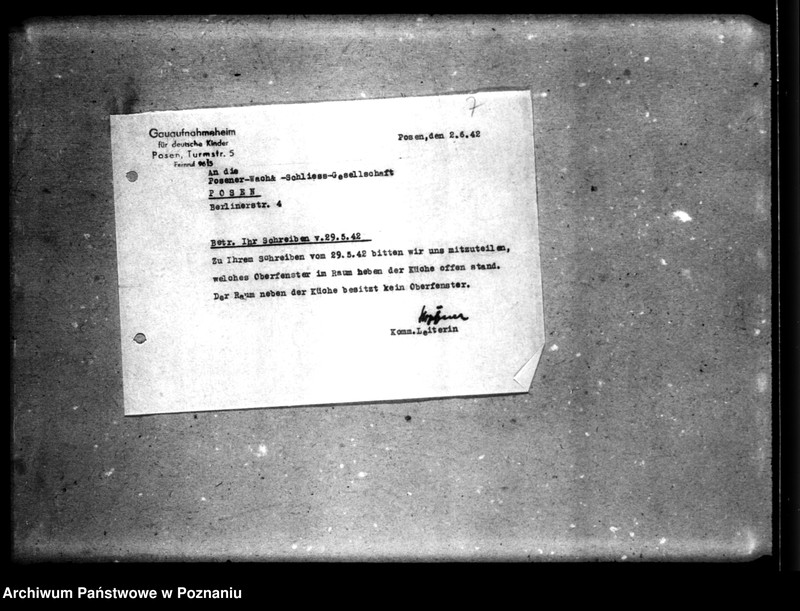 Obraz 11 z jednostki "[Korespondencja w sprawie strzeżenia obiektów Domu]."