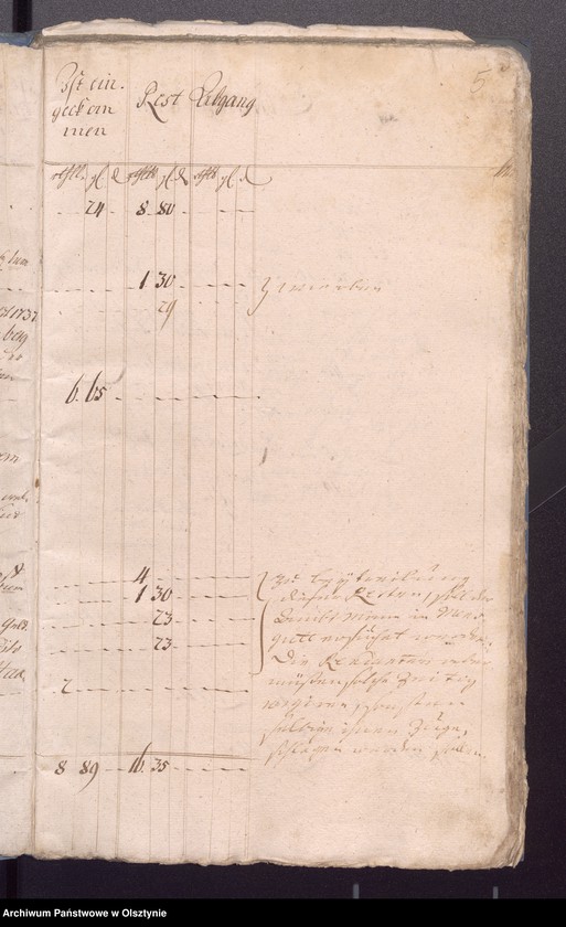 image.from.unit.number "Kobultische Kirche-aller Einnahme und Ausgabe-wie auch Bau-Rechning"