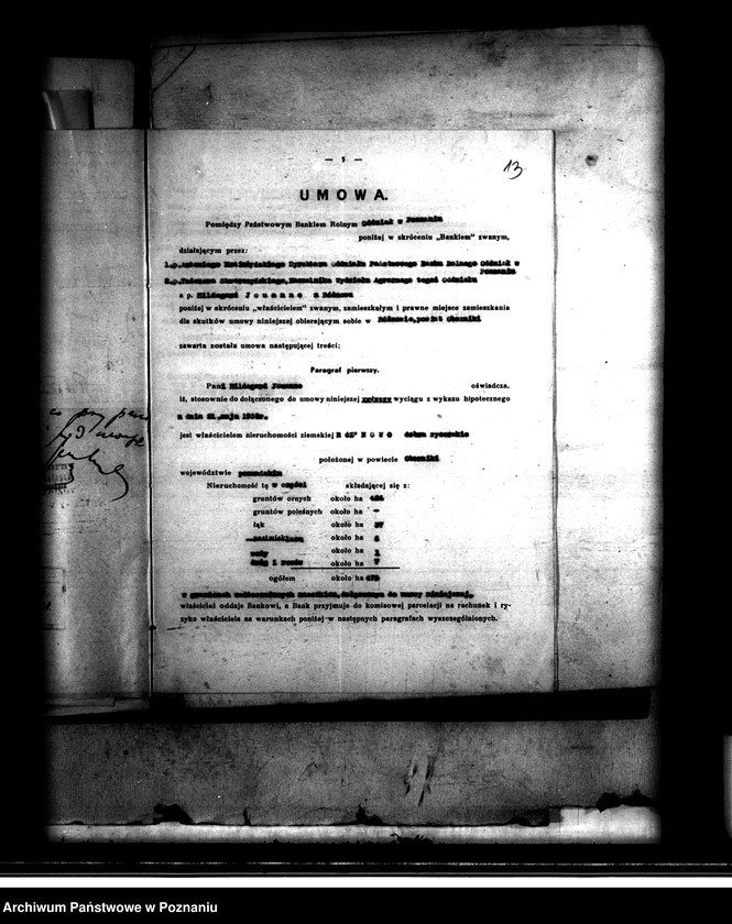 image.from.unit.number "Majątek Rożnowo powiatu obornickiego parcelacja Państwowego Banku Rolnego"
