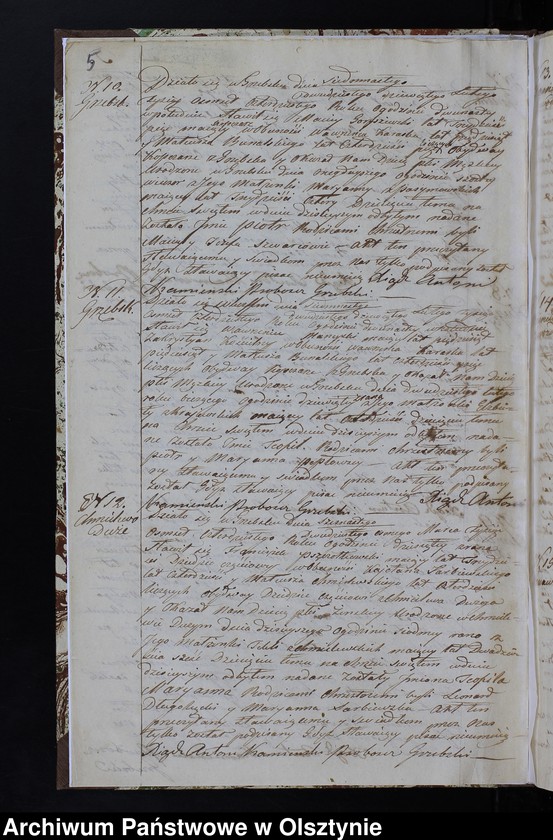 image.from.unit.number "Parafia Grzebsk Duplikat Akta Urodzenia, Zeńścia, Zaślubienia Rok 1840"