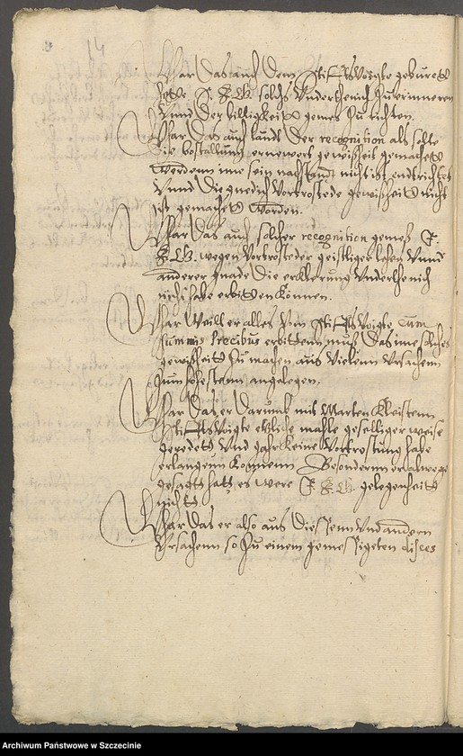 Obraz 16 z jednostki "Dr. Christian Schwartz contra Stiftsvogt Martin v[on] Kleist und den Kammerrat Reimer v[on] Wolde zu Dargen [Dargiń] und Wusterbarth [Ostre Bardo]."