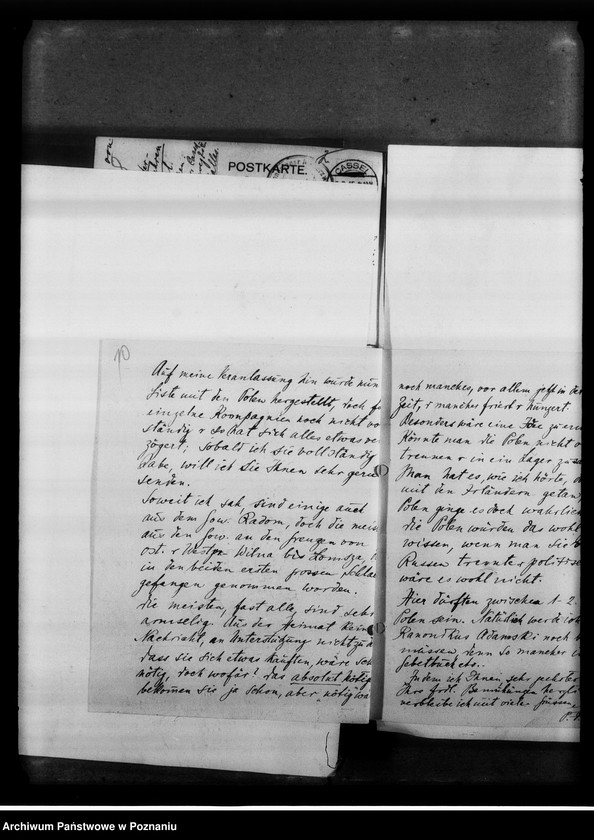 Obraz 10 z jednostki "Korespondencja- listy jeńców wojennych o pomoc materialną z obozu Cassel."