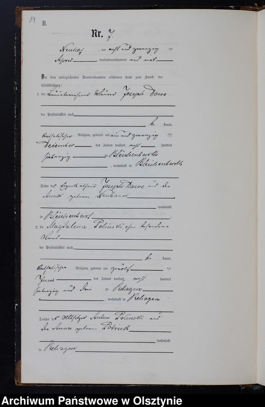 image.from.unit.number "Heiraths-Neben-Register Nr 1 - 26"