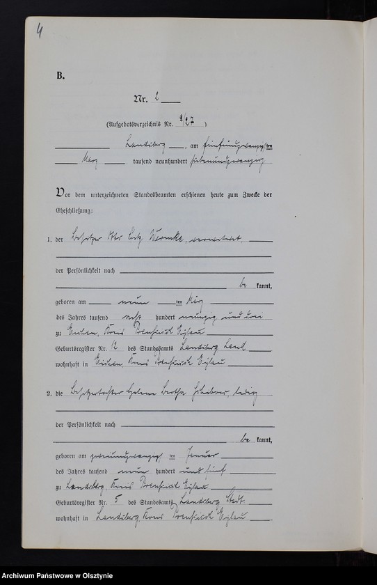 image.from.unit.number "Heiraths-Neben-Register Nr 1 - 9 [ Księga małżeństw- wtóropis ]"