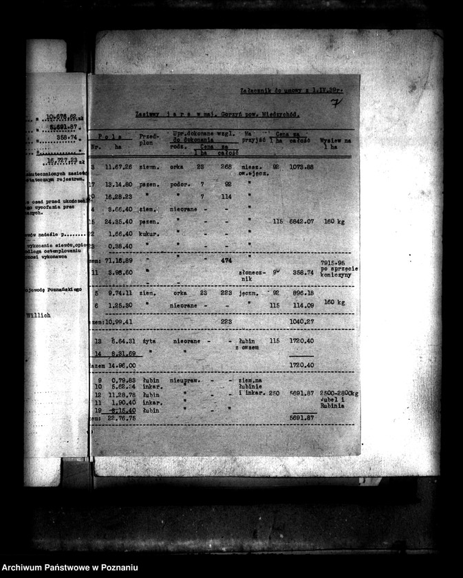 Obraz 11 z jednostki "Sprawy administracji przejściowej majątku Gorzyń powiatu międzychodzkiego"