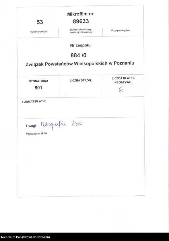 Obraz 5 z jednostki "Powstaniec Wielkopolski - nieznany."