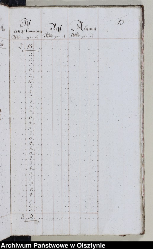 Obraz 15 z jednostki "Einnahme Register Kirchen Decem"