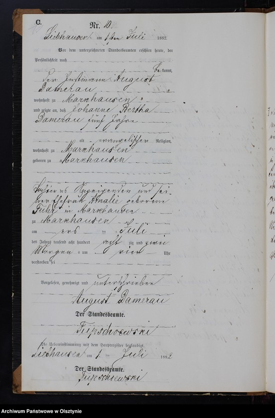 image.from.unit.number "Sterbe-Neben-Register Nr 1 - 32"