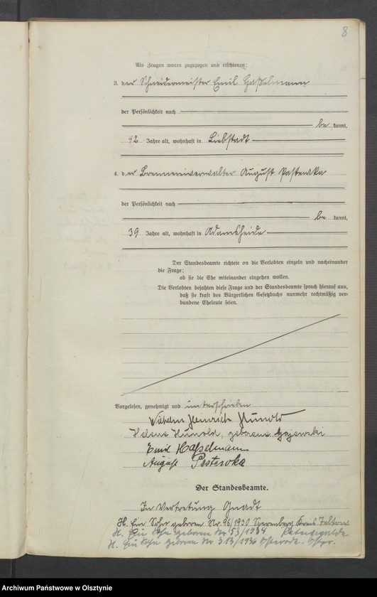 Obraz 10 z jednostki "Heirats-Neben-Register Nr 1 - 19, 1-6, 1-14, 1-16"