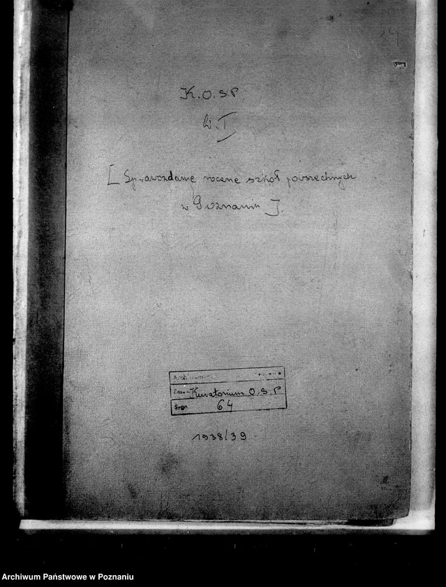 Obraz 4 z jednostki "Sprawozdanie roczne szkół powszechnych na terenie miasta Poznania"