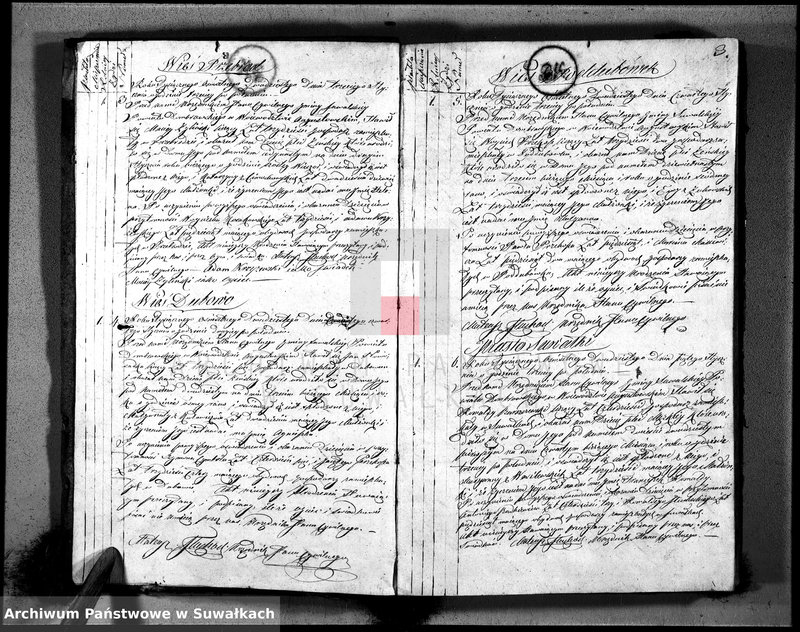 image.from.unit.number "Akta urodzonych urzędnika stanu cywilnego gminy suwalskiey na rok 1820"