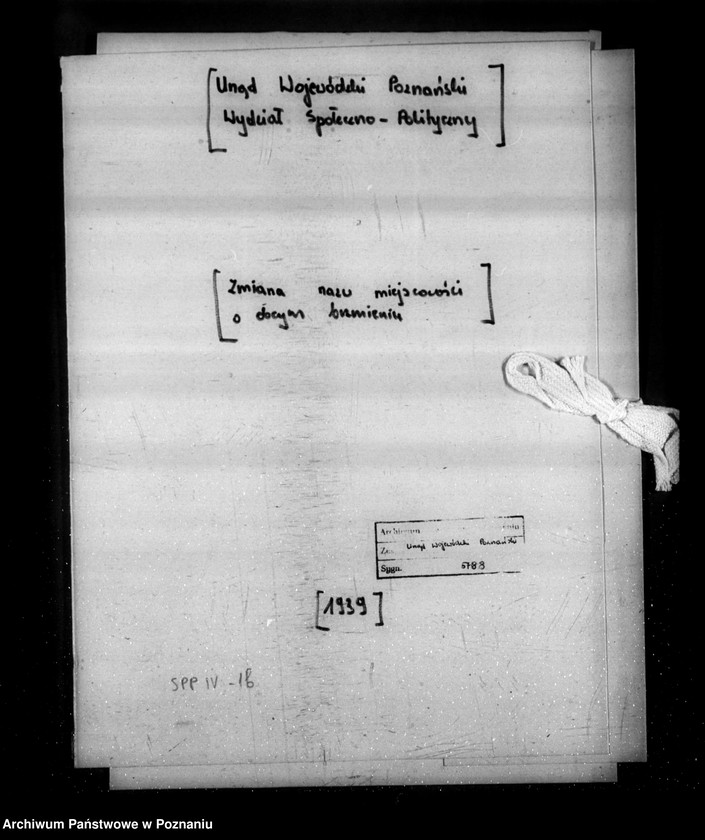 Obraz 4 z jednostki "/Zmiana nazw miejscowości o obcym brzmieniu/"