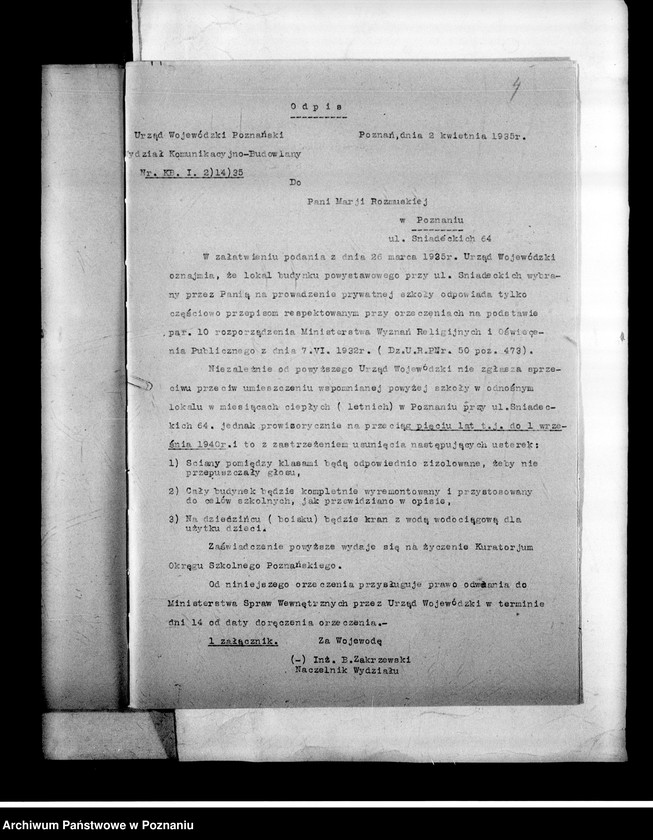 Obraz 7 z jednostki "Prywatna Szkoła Powszechna M. Rozmuskiej pod wezwaniem św. Kazimierza- Poznań"