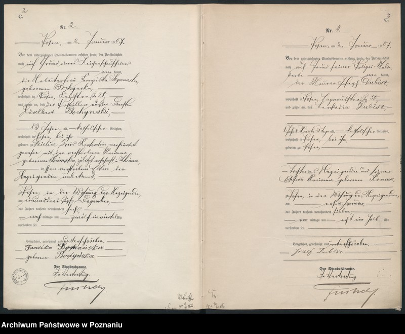 Obraz 4 z jednostki "Księga miejscowa zgonów tom I [Rejestr główny zgonów]"