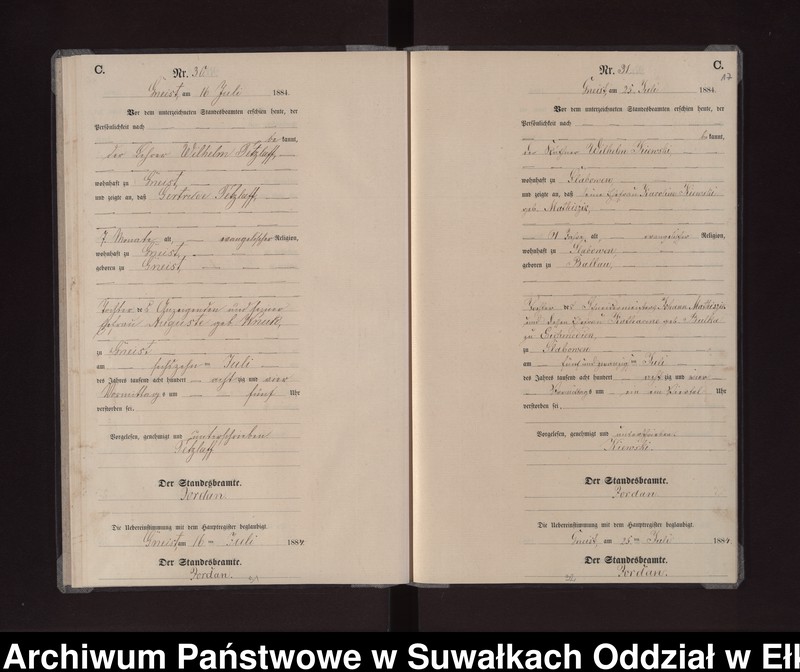 image.from.unit.number "Sterbe-Neben-Register des Königlichen Preussischen Standes-Amtes Gneist Kreis Loetzen"