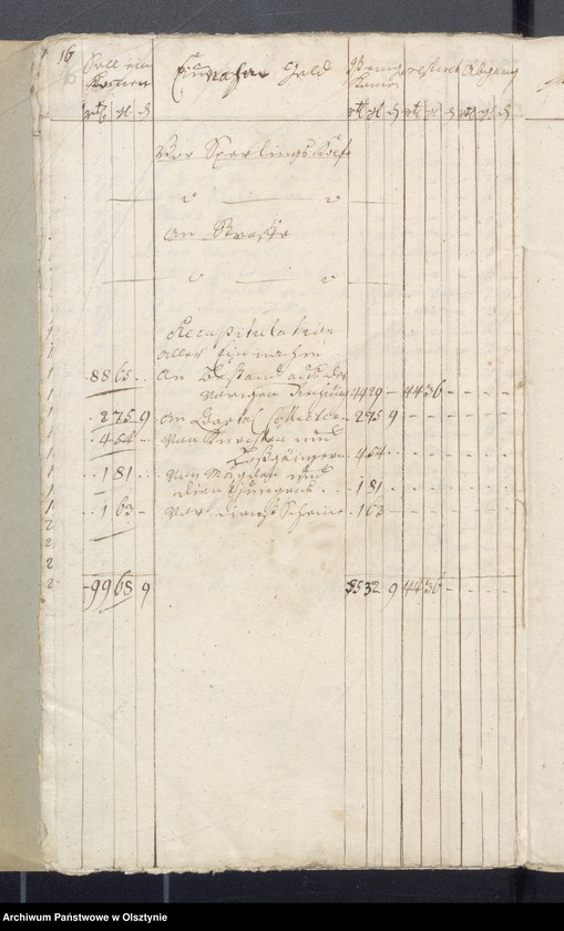 image.from.unit.number "Armen Cassen Rechnung der Widminnschen Kirche aller Einnahme und Ausgabe"