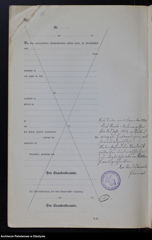 image.from.unit.number "Sterbe-Neben-Register Nr 1 - 14 [ Księga zgonów - wtóropis ]"