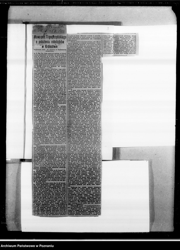 Obraz 7 z jednostki "Sprawy zatrudnienia robotników [wycinki prasowe]"