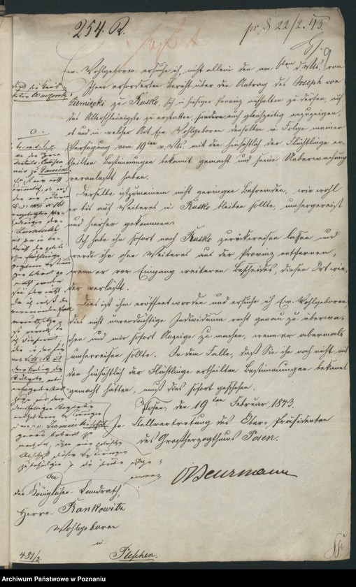 Obraz 13 z jednostki "A. betr. den polnischen Flüchtling Josef von Ziemięcki"