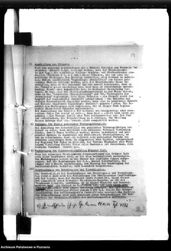 Obraz 19 z jednostki "Anordnungen, Vordrucke etc."