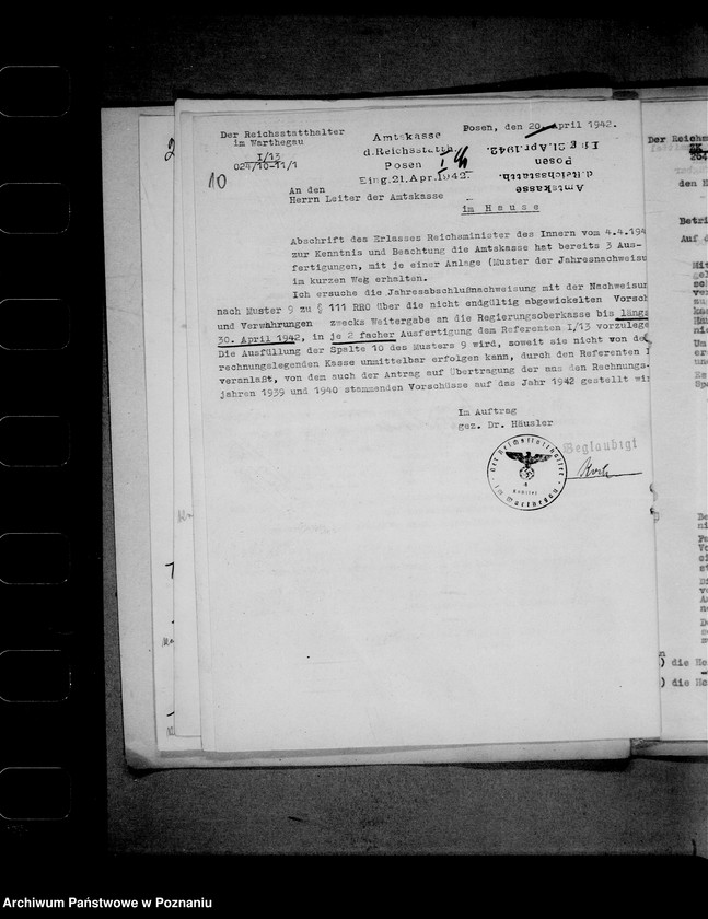 Obraz 13 z jednostki "Abschlüsse (Generalia)"