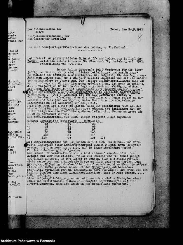 Obraz 12 z jednostki "Rundschreiben der Landjahrbezirksführung"