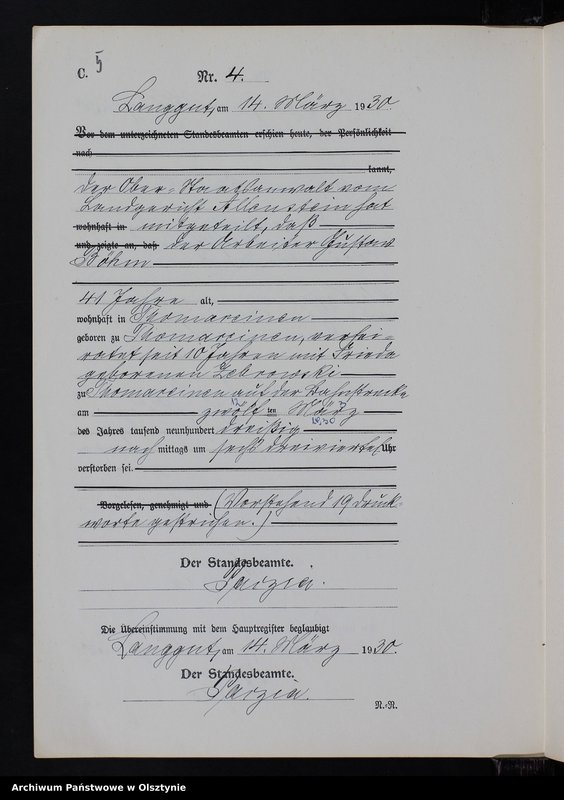 image.from.unit.number "Sterbe-Neben-Register Nr 1 - 16"