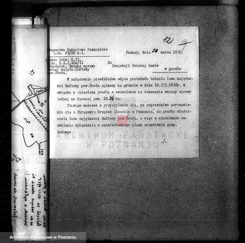 Obraz 16 z jednostki "Nadzór nad gospodarką w lasach majętności Gułtowy powiat średzki"