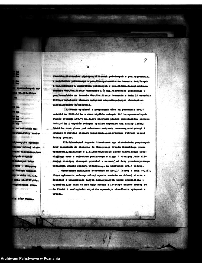 Obraz 12 z jednostki "Majątek Wierzenica powiatu poznańskiego wyłączenie z art. 4 i 5 ustawy o reformie rolnej August Cieszkowski"