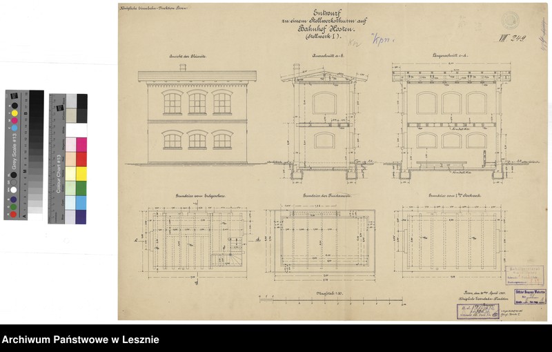 Obraz 17 z jednostki "Kościan miasto. Stacja kolejowa."