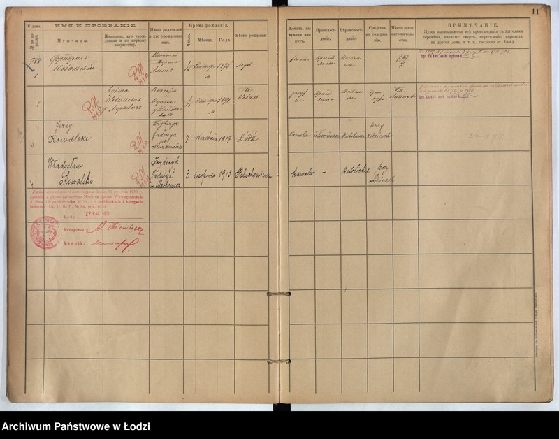 Obraz 7 z jednostki "[Księga ludności stałej m. Łodzi guberni piotrkowskiej nr domu 788-792d]"