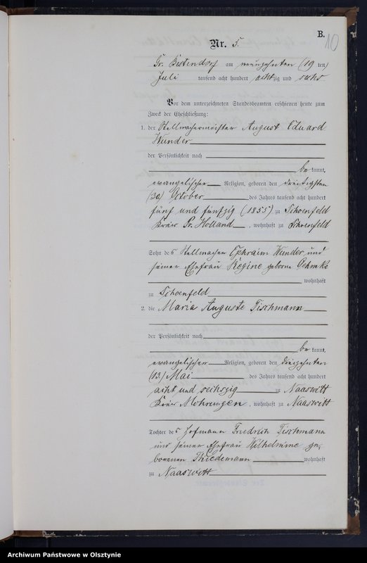 image.from.unit.number "Heiraths-Neben-Register Nr 1 - 11"