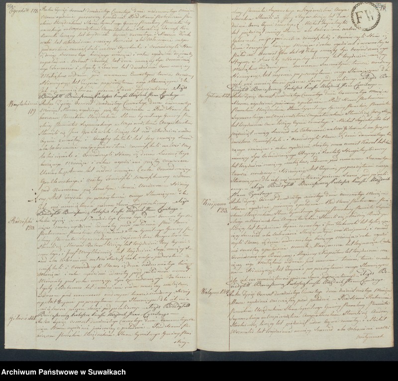 image.from.unit.number "Akta zeszłych gminy puńskiey od dnia 1 stycznia do ostatniego grudnia 1824 roku"