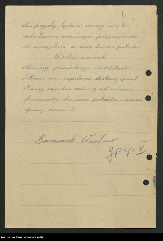 Obraz 7 z jednostki "[Wojewódzka Szkoła Partyjna Polskiej Partii Robotniczej -] sprawozdania słuchaczy z wyjazdów w teren"