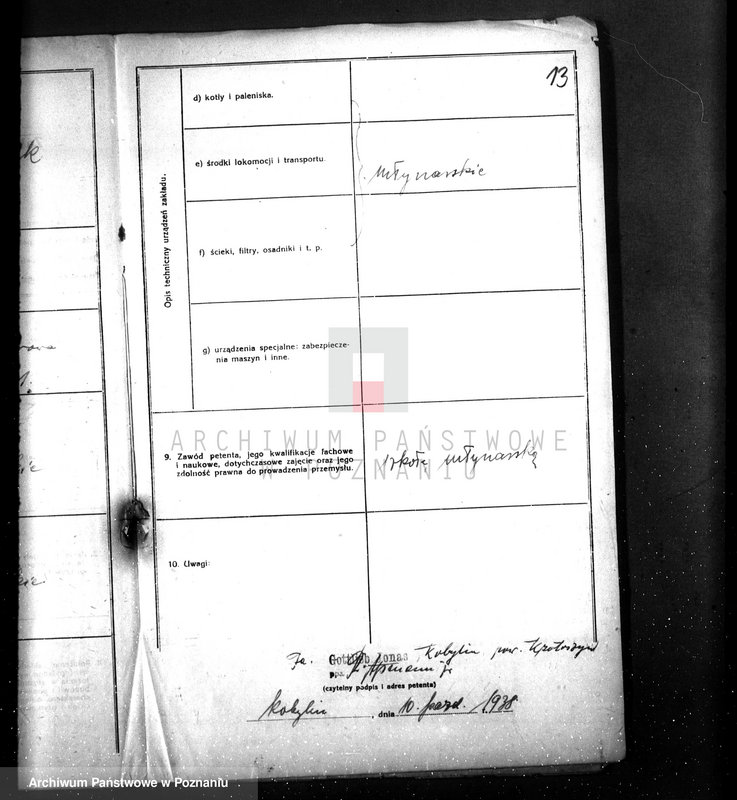 image.from.unit.number "Projekt na pobudowanie spichlerza zbożowego dla firmy G. Jonas w Kobylinie pow. krotoszyński"